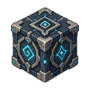 Pixel art enchanted crafting cube